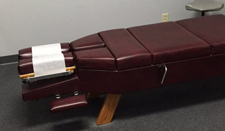 Saviano Chiropractic Center's treatment room